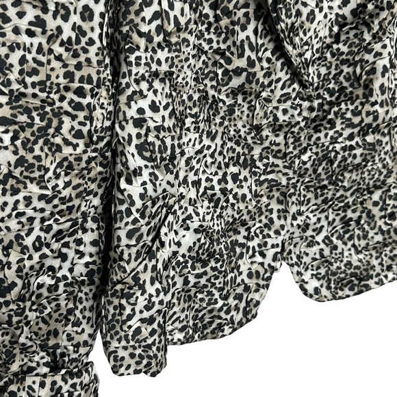 Vintage Early 2000’s Vivienne Tam Silk Black/White Animal Print Blazer Jacket 2 - Picture 9 of 16
